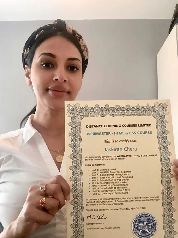 Picture of a recent Distance Learning Centre Graduate