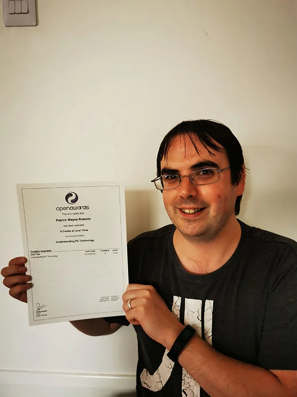 Picture of a recent Distance Learning Centre Graduate